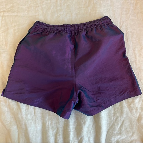 Aritzia TNA iridescent purple/blue adjustable waist high rise athletic shorts XS - Picture 7 of 7